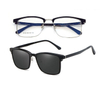 (DHTJ2130)金屬框眼鏡/可拆式太陽眼鏡/時尚套鏡