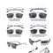 (DHTJ2142)金屬框眼鏡/可拆式太陽眼鏡/時尚套鏡