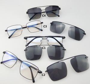 (DHTJ2139)金屬框眼鏡/可拆式太陽眼鏡/時尚套鏡