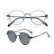 (DHTJ2136)金屬框眼鏡/可拆式太陽眼鏡/時尚套鏡