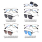 (DHTJ2140)金屬框眼鏡/可拆式太陽眼鏡/時尚套鏡