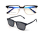 (DHTJ2132)金屬框眼鏡/可拆式太陽眼鏡/時尚套鏡